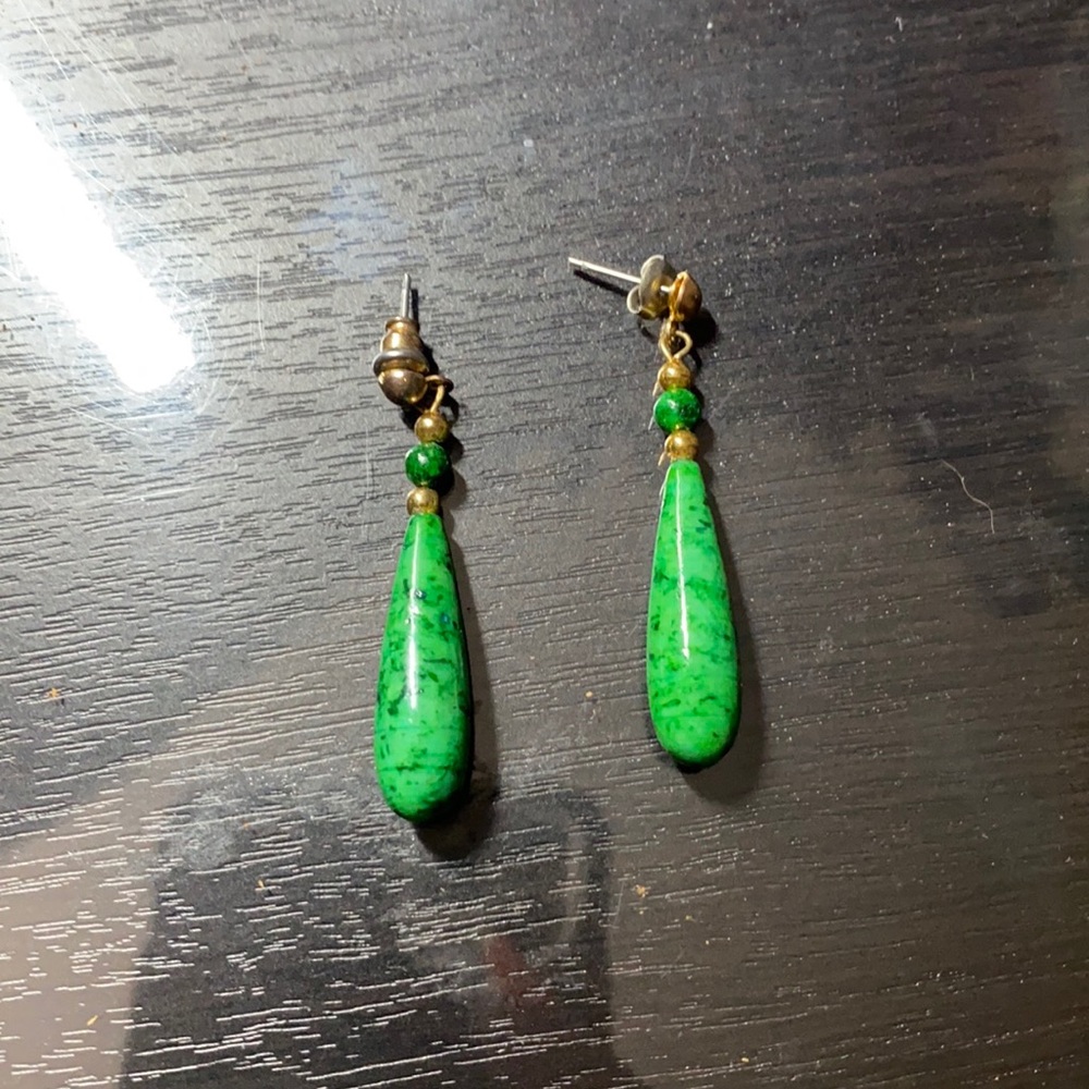 Beautiful green earrings